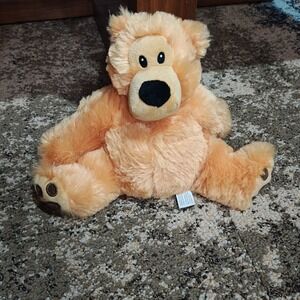 Warm Pals Microwaveable Plush Stuffed Animal Brown Bear Weighted Natural Grains